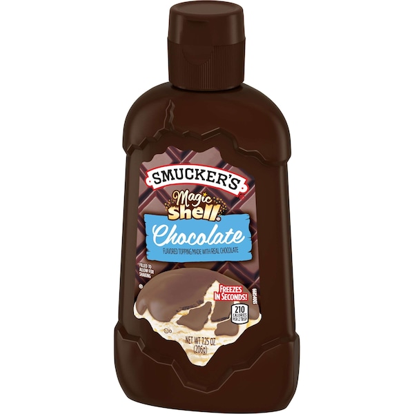 Cobertura de chocolate Magic Shell de Smuckers Smucker's en botella de 7.25 oz, paquete de 8 - 5150024358
