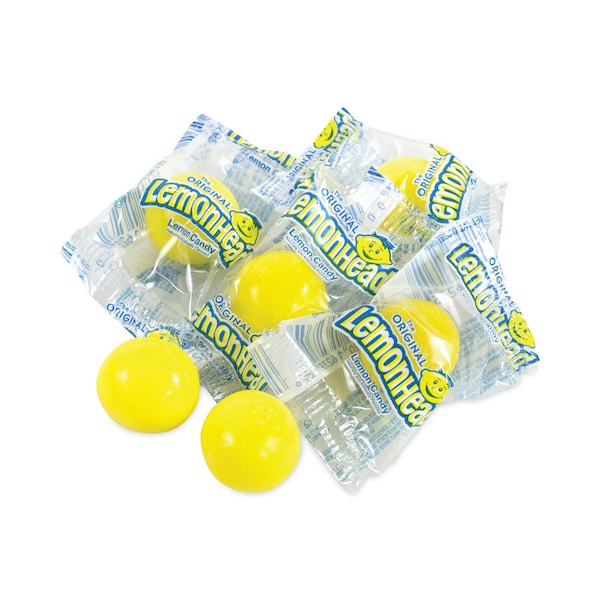 Caramelo de Limón Lemonhead, Envuelto Individualmente, Tarro de 405 oz, 150 Piezas - 380215