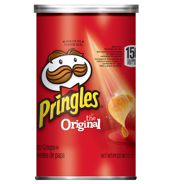 Pringles Papas Fritas Originales 2.3 oz., Paquete de 12 - 3800084563