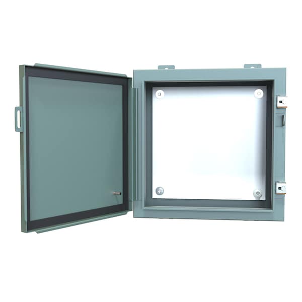 Hammond Steel Electrical Enclosures, 16 in H, 6 in D, 16 in W, NEMA 12, Hinged - 1418G6
