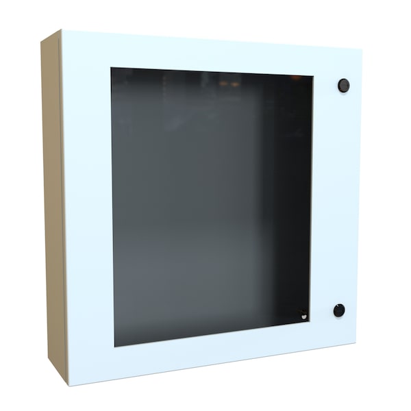 Hammond Steel Electrical Enclosures, 24 in H, 6 in D, 24 in W, NEMA 4, Hinged - EN4SD24246WLG