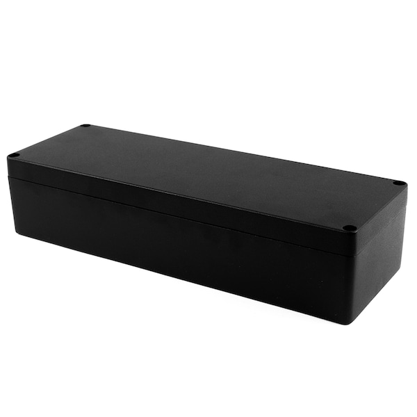 Hammond Aluminum Electrical Enclosures, 14.17 in H, 3.15 in D, 4.82 in W, NEMA 4, 4X, 6, 6P, 12, 13 - 1590Z164BK