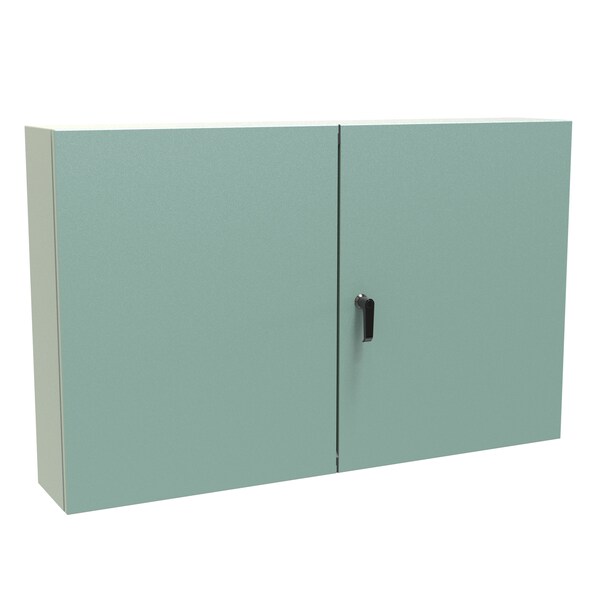 Hammond Steel Electrical Enclosures, 30 in H, 8 in D, 48 in W, NEMA 12, Hinged - EN4TD30488GY