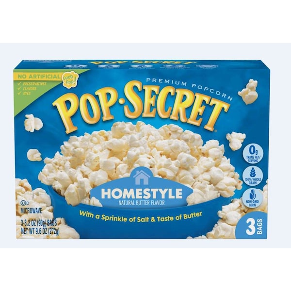 Palomitas de maíz Pop Secret caseras de 9.6 oz., paquete de 6 - 112464
