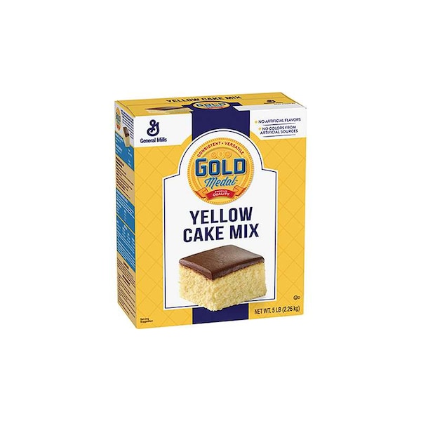 Mezcla para pastel amarillo Gold Medal Gold Medal de 5 libras, paquete de 6 - 16000-11152.