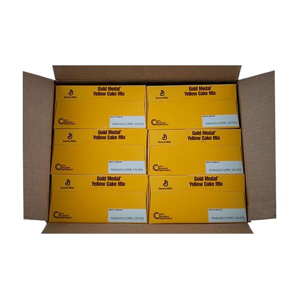 Mezcla para pastel amarillo Gold Medal Gold Medal de 5 libras, paquete de 6 - 16000-11152.