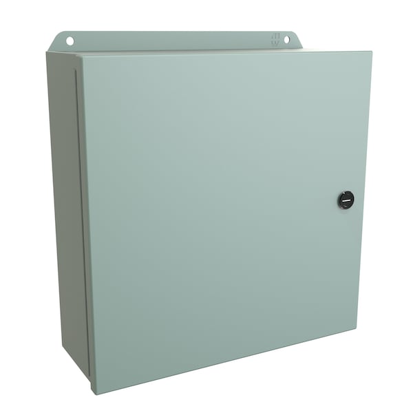 Hammond Steel Electrical Enclosures, 12 in H, 4 in D, 12 in W, NEMA 4, Hinged - EJ12124
