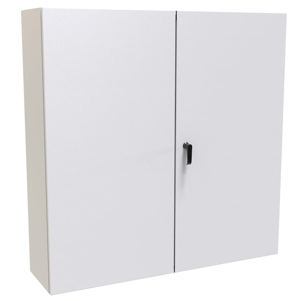 Hammond Steel Electrical Enclosures, 48 in H, 12 in D, 48 in W, NEMA 12, Hinged - EN4TD484812LG