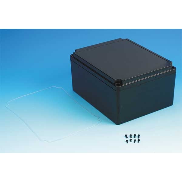 Box Enclosures Polycarbonate Electrical Enclosures, 9.84 in H, 5.12 in D, 7.9 in W, NEMA 4X - BEN-92PBK