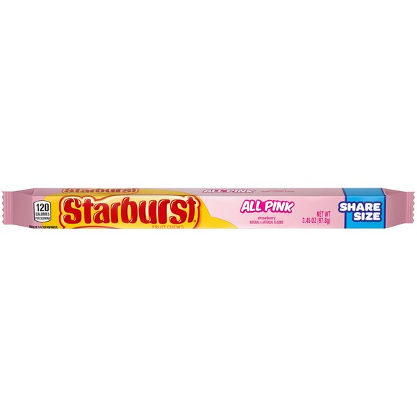 Starburst Starburst Todo Rosa Tamaño para Compartir 3.45 oz., PK144 - 398852
