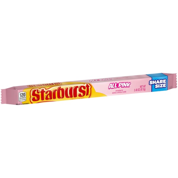 Starburst Starburst Todo Rosa Tamaño para Compartir 3.45 oz., PK144 - 398852