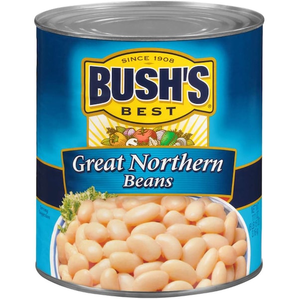 Bush's Best Great Northern Beans #10 Can, PK6 - 01788
Frijoles Great Northern Bush's Best en lata #10, paquete de 6 - 01788
