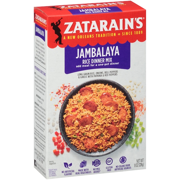 Mezcla de Jambalaya Zatarains Zatarain's de 8 oz., paquete de 12 - Z09523