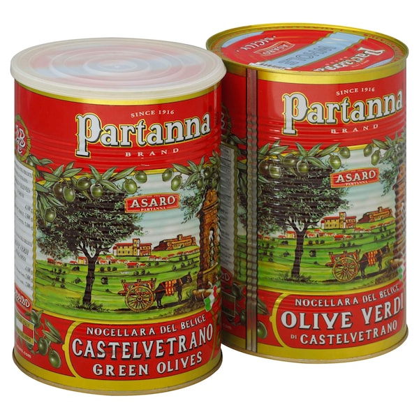 Savor Imports Aceitunas Verdes Castelvetrano Gigantes Enteras en Salmuera 5.5 libras, paquete de 2 - SO1540