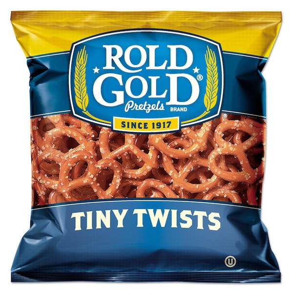 Rold Gold Pequeños Pretzels Torcidos, Bolsa de 1 oz, 88/C, Paquete de 88 - 028400324304