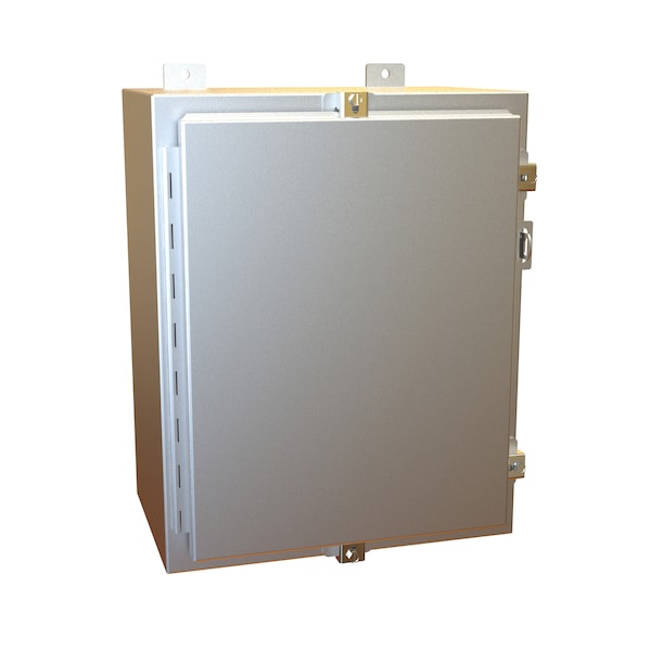 Hammond Aluminum Electrical Enclosures, 20 in H, 10 in D, 16 in W, NEMA 4X, Hinged - 1418N4ALC10