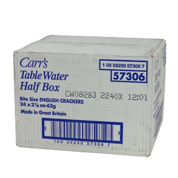 Galletas de Agua de Mesa Carr's Carr's Original Crackers 2.2 oz., paquete de 24 - 5929057306