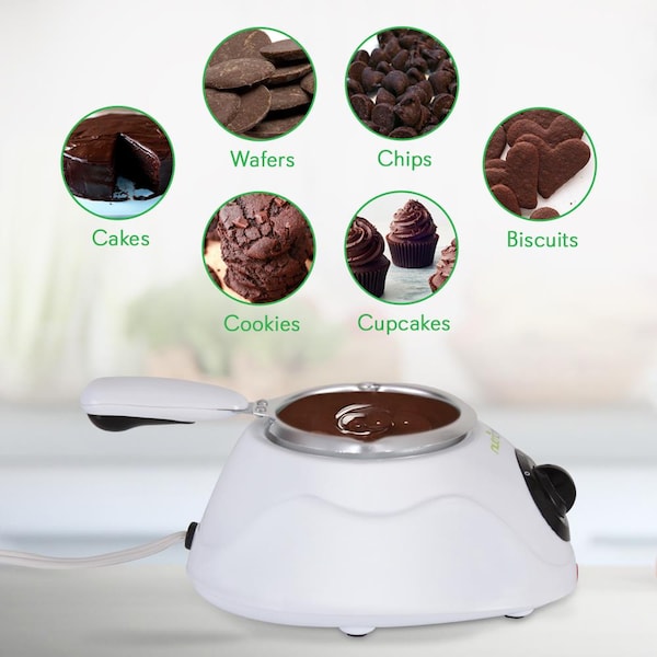 Juego de fondue eléctrico para derretir y calentar chocolate de Nutrichef - PKFNMK14