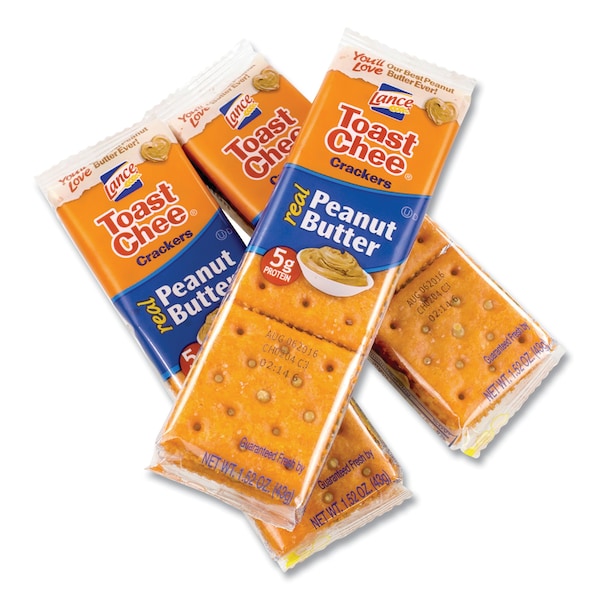 Sándwiches de Galletas Lance Toast Chee con Mantequilla de Cacahuate, Paquete de 1.52 oz, Paquete con 40 - 90147