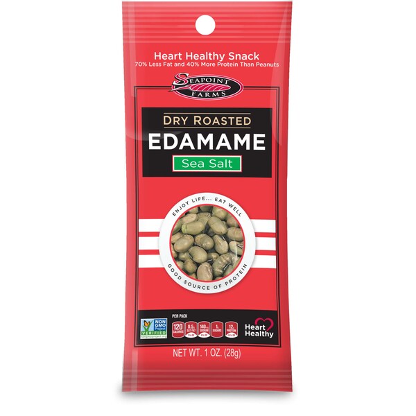 Seapoint Farms Edamame Tostado Seco con Sal Marina, PK50 - D787