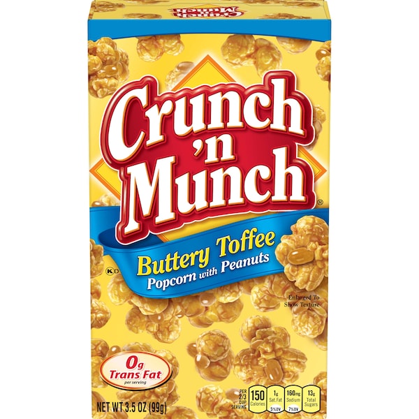 Crunch N Munch, palomitas de maíz con caramelo y cacahuates, PK12 - 6414410625