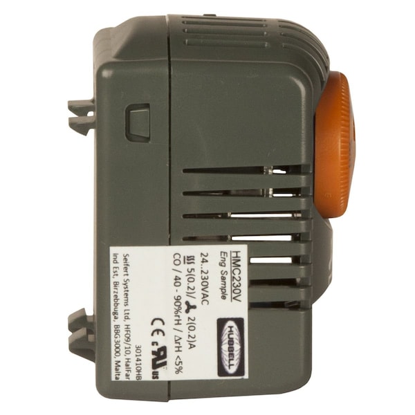 Wiegmann Hygrostat, 2 in. H x 2 in. W x 2 in. L, Plastic - HMC230V