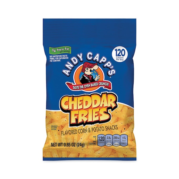 Papas Andy Capps con Queso Cheddar, Bolsa de 0.85 oz, Paquete de 72, 72 paquetes - 421166