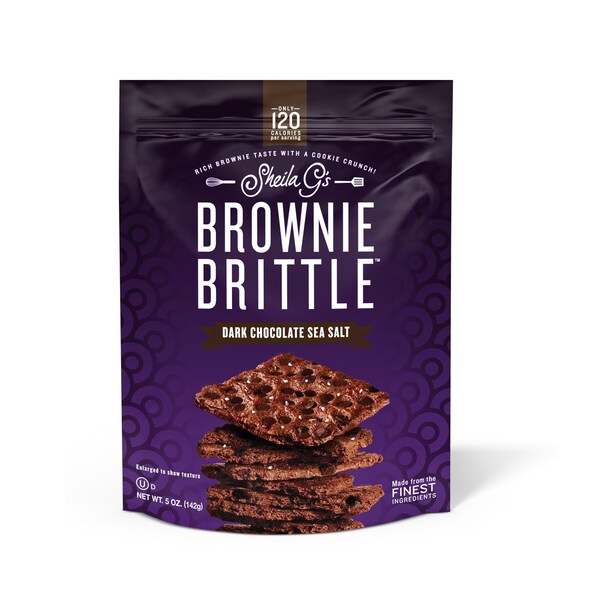Brownie Brittle Sheila G's de Chocolate Oscuro/Sal Marina 5 oz Bolsa - SG1225