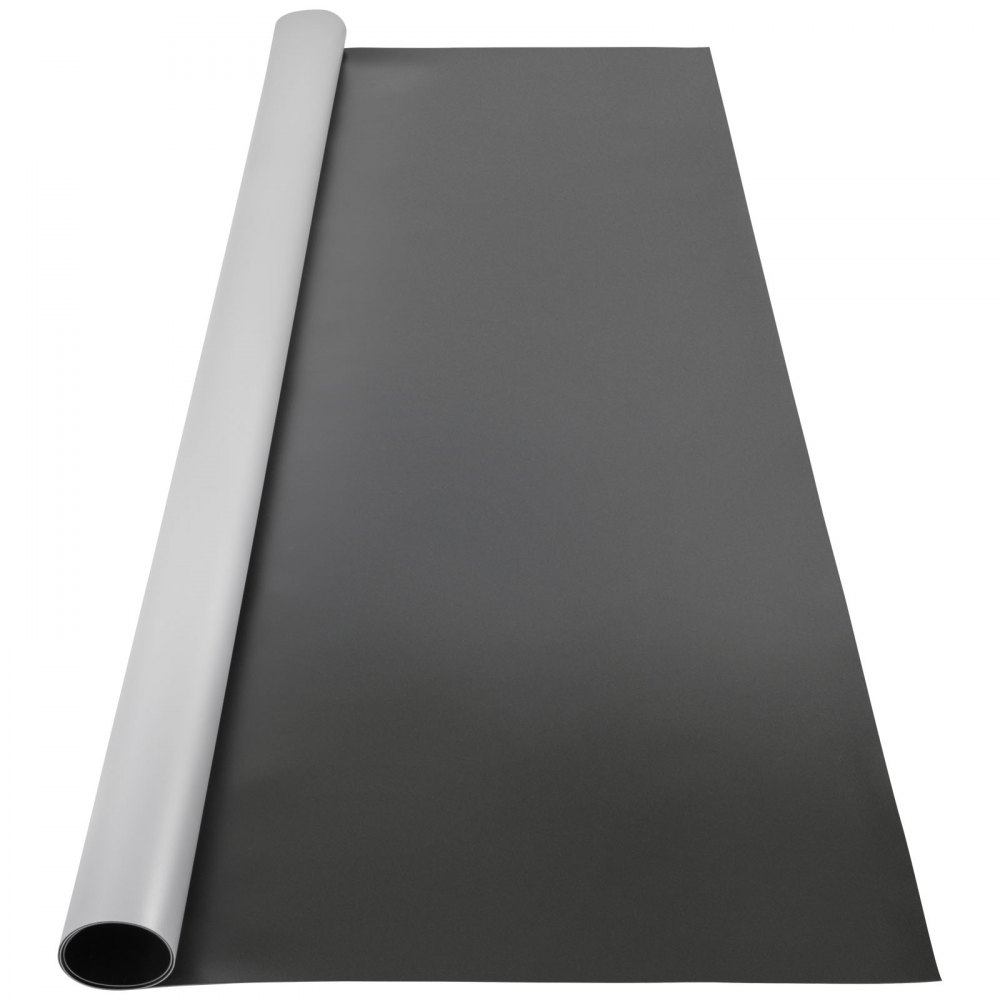 VEVOR Dance Floor, 6.6x9.8ft Dance Floor Roll, 0.06in Thick PVC Vinyl Dance Floor, Black/Grey Reversible Portable Dance Floor, Non-Slip Dance Flooring, Ballet Dance Floor for Jazz, Pop, Lyrical Style - PVCDBHS2MX3M00001V0