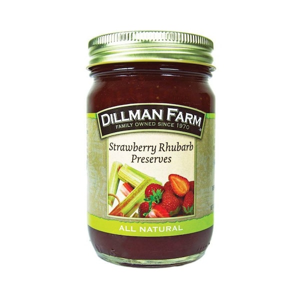 Conservas Dillman Farm de Fresa y Ruibarbo Todo Natural en frasco de 16 oz - 21861