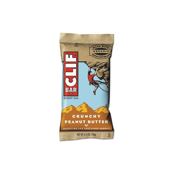Barra de energía CLIF, CREMOSA MANTEQUILLA DE CACAHUATE CRUJIENTE, 2.4 oz, paquete de 12 - 50120