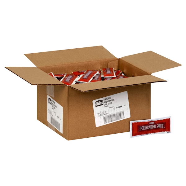 Salsa de rábano picante Heinz Kosher para un solo servicio de 12g, PK200 - 10013000532201