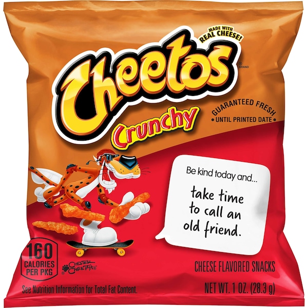 Botana de Cheetos Cheetos Crunchy sabor a Queso de 1 oz. en bolsa de plástico, paquete de 104 - 32419