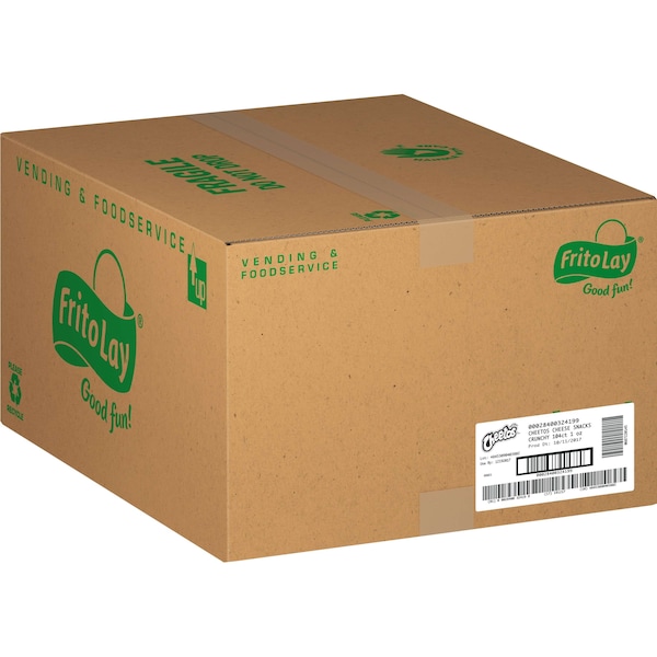 Botana de Cheetos Cheetos Crunchy sabor a Queso de 1 oz. en bolsa de plástico, paquete de 104 - 32419