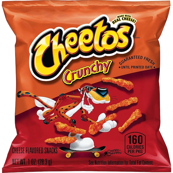 Botana de Cheetos Cheetos Crunchy sabor a Queso de 1 oz. en bolsa de plástico, paquete de 104 - 32419