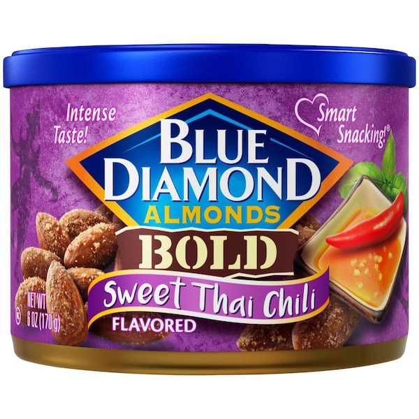 Almendras Blue Diamond Dulce Chile Tailandés, Paquete de 12 - 13033