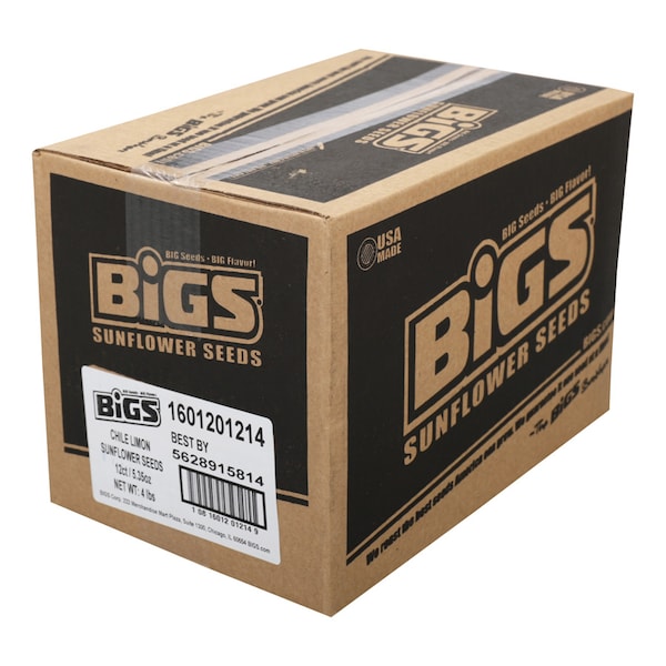 Semillas de Girasol Bigs Chile Limón 5.35 oz., paquete de 12 - 1601201214