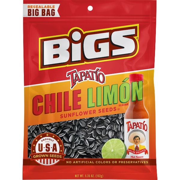 Semillas de Girasol Bigs Chile Limón 5.35 oz., paquete de 12 - 1601201214