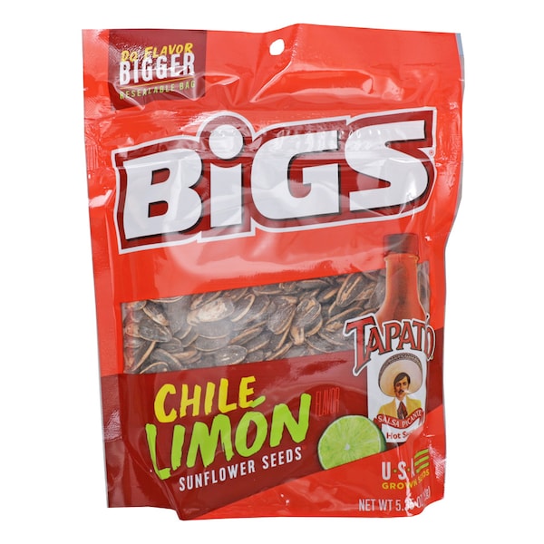Semillas de Girasol Bigs Chile Limón 5.35 oz., paquete de 12 - 1601201214