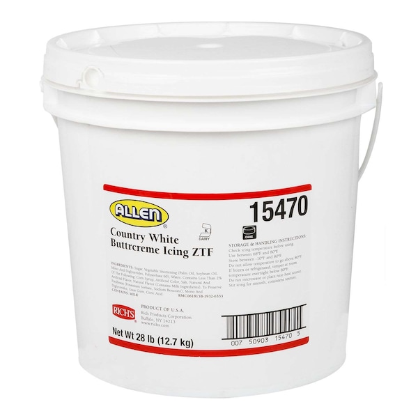Allen Richs Allen Buttrcreme Icing Country White Zero Trans Fat - 15470

Glaseado de mantequilla Allen Richs Allen Country White Zero Trans Fat - 15470