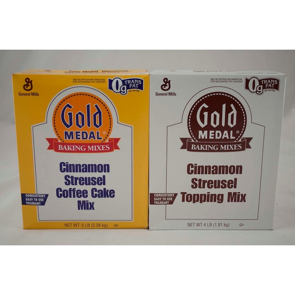 Mezcla para pastel de café con streusel de canela Gold Medal Gold Medal 4.66 lbs, paquete de 6 - 16000-11430
