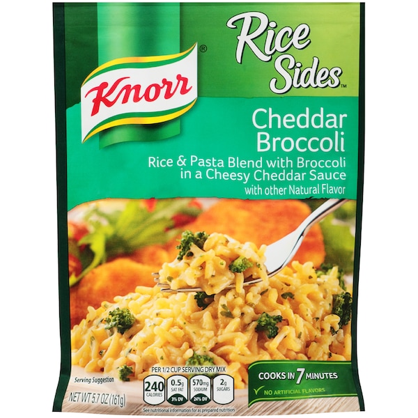 Knorr Arroz con Sabor a Cheddar y Brócoli de 5.7 oz., paquete de 12 - 02278