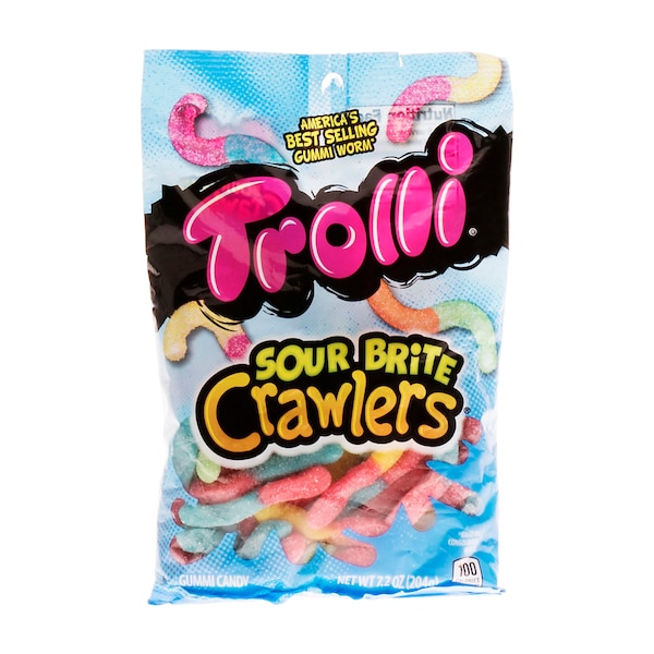 Trolli Trolli Dulce Agrio Gusanos Brillantes 6.3 oz. Paquete de Gancho, PK8 - 1623