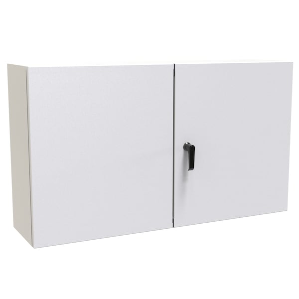 Hammond Steel Electrical Enclosures, 24 in H, 10 in D, 42 in W, NEMA 12, Hinged - EN4TD244210LG
