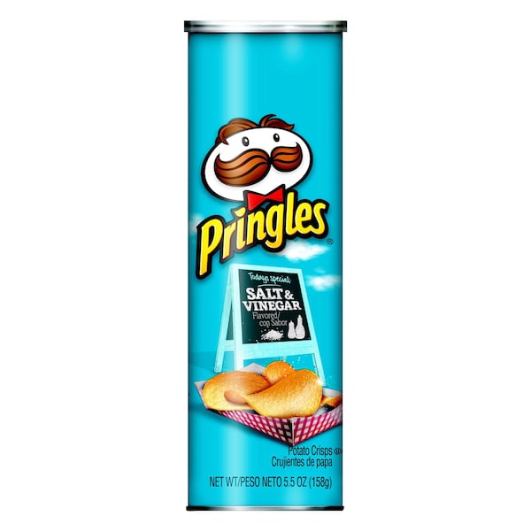 Papas Crujientes de Papa con sal y vinagre Pringles Pringles 5.5 oz., paquete de 14 - 3800013859