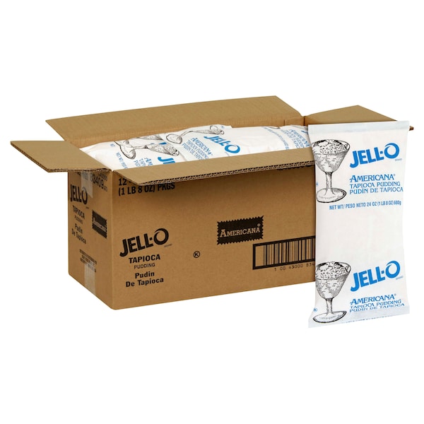 Pudín de tapioca Jell-O Americano 1.5 libras, paquete de 12 - 10043000834098
