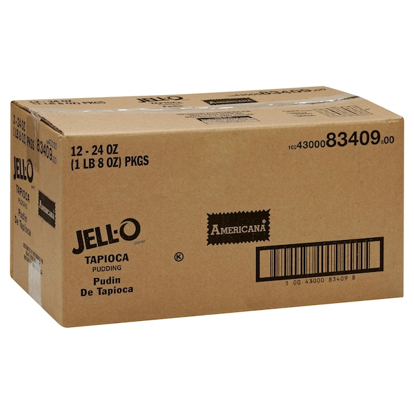 Pudín de tapioca Jell-O Americano 1.5 libras, paquete de 12 - 10043000834098