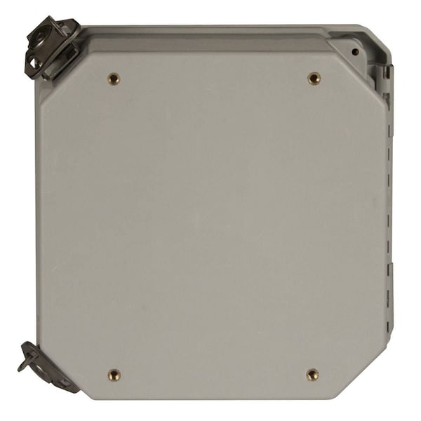 Wiegmann Fiberglass Electrical Enclosures, 12 in H, 6 in D, 10 in W, NEMA 4X, Hinged - HW-121006CHTL