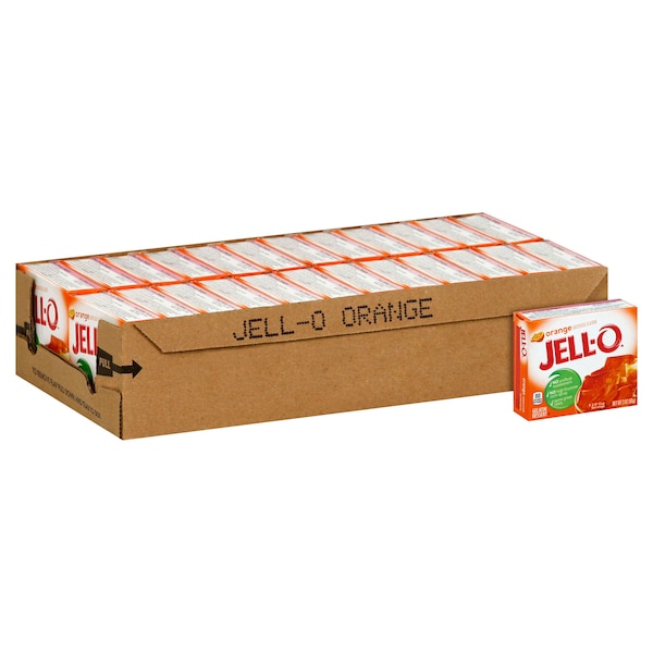 Gelatina de naranja en polvo Instantánea Jell-O de 3 oz, paquete de 24 - 00043000200742