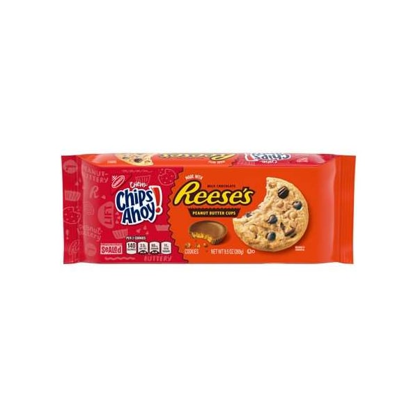 Galletas Chips Ahoy! 9.5 oz. Mezcla de Caramelo Chewey Reeses, Paquete de 12 - 02991